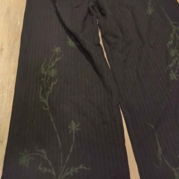 Disturbia diastella floral jacquard rib knit trousers size large new - Picture 2 of 4